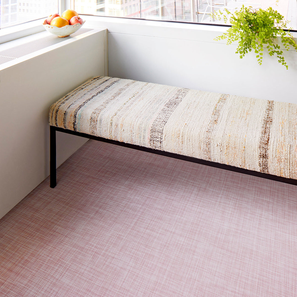 Mini Basketweave Rugs - Blush