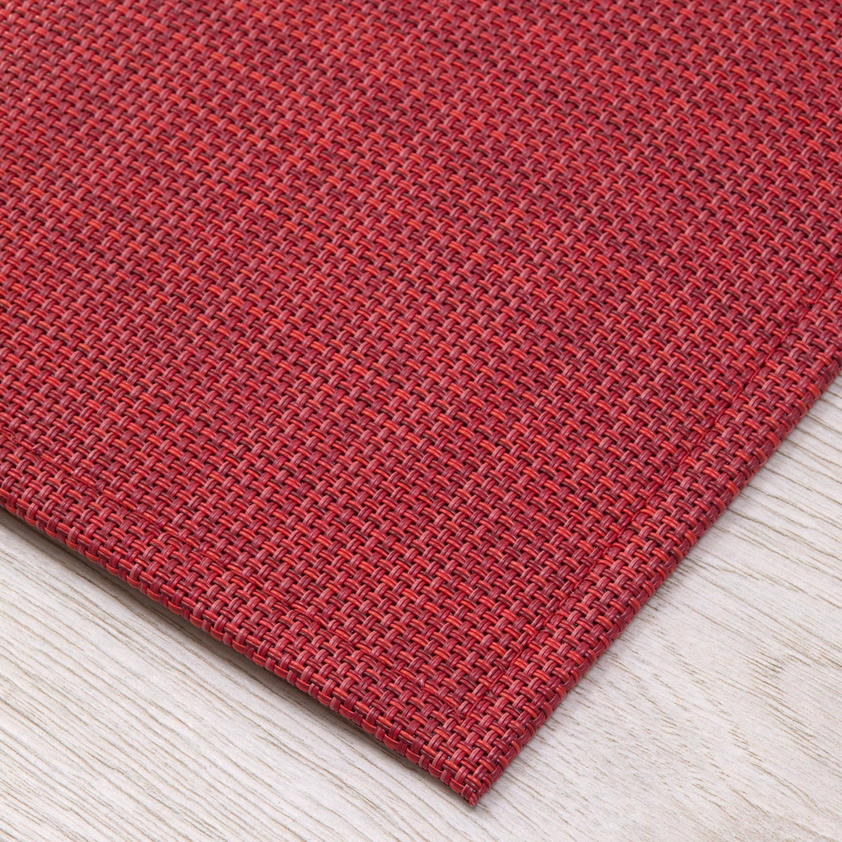 Mini Basketweave Rugs - Scarlet