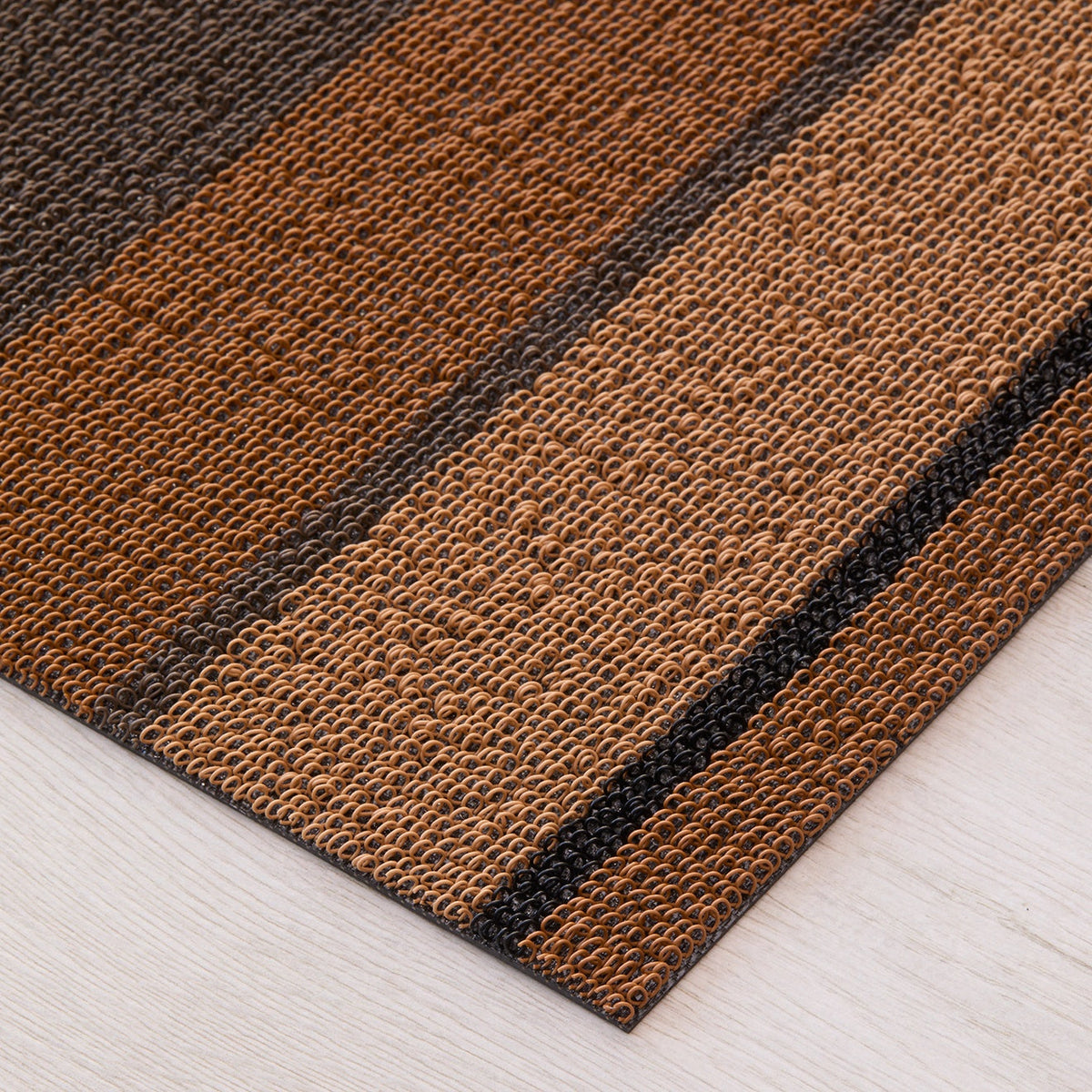 Bolt Stripe Shag Mats - Honey