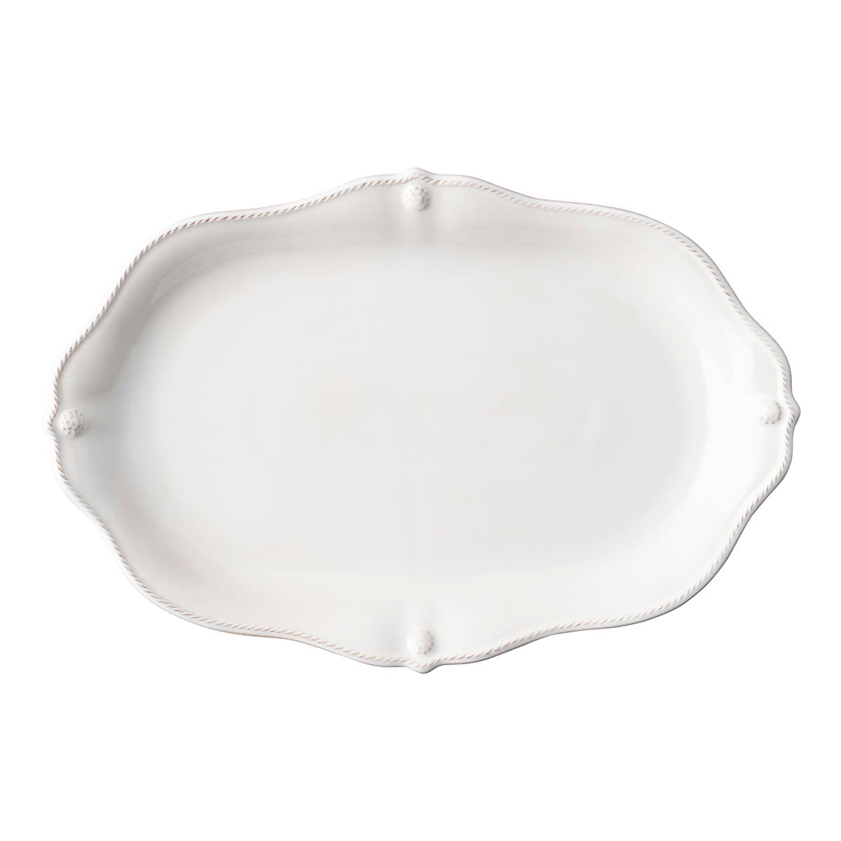 Berry & Thread 16" Platter Whitewash