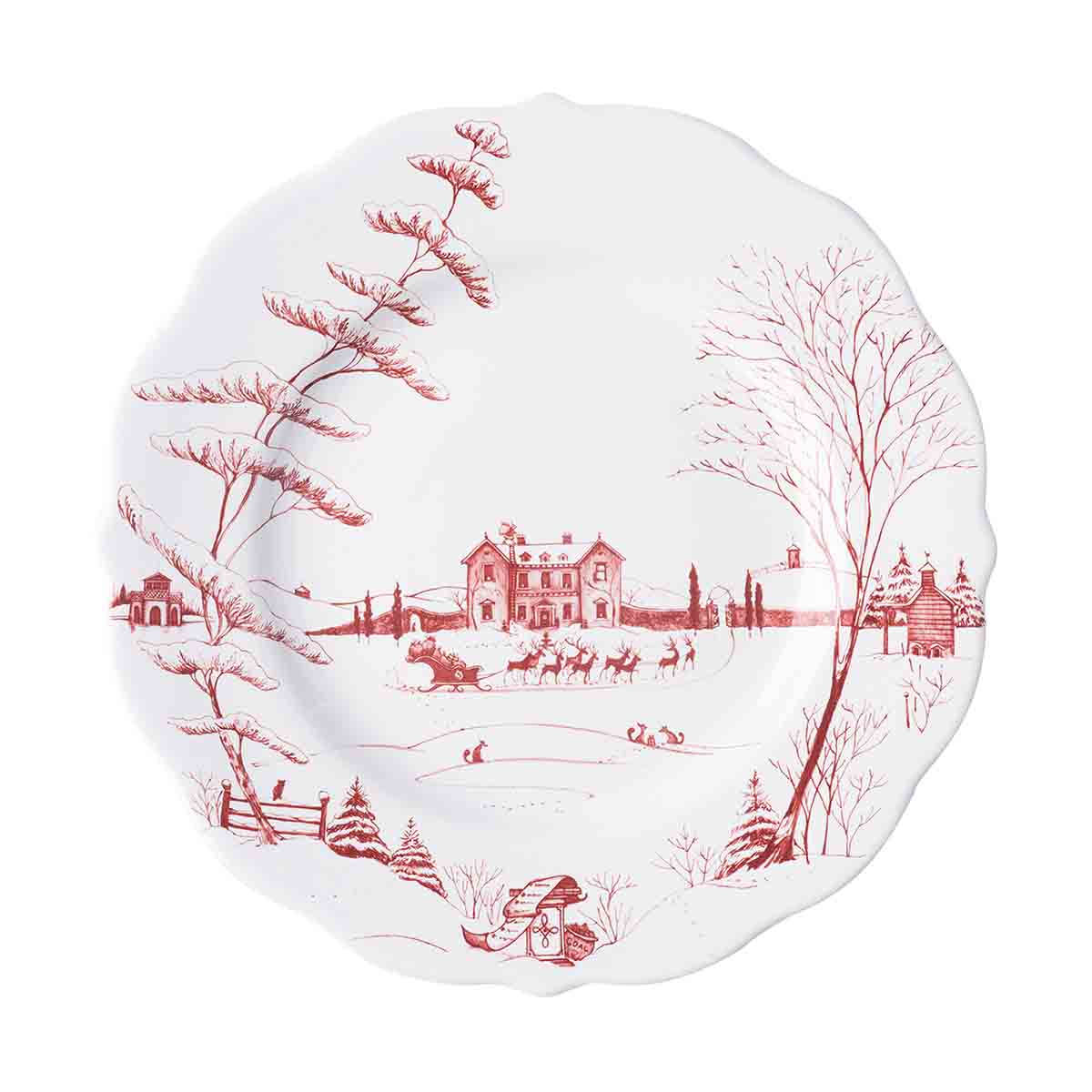 Country Estate Dinner Plate Ruby