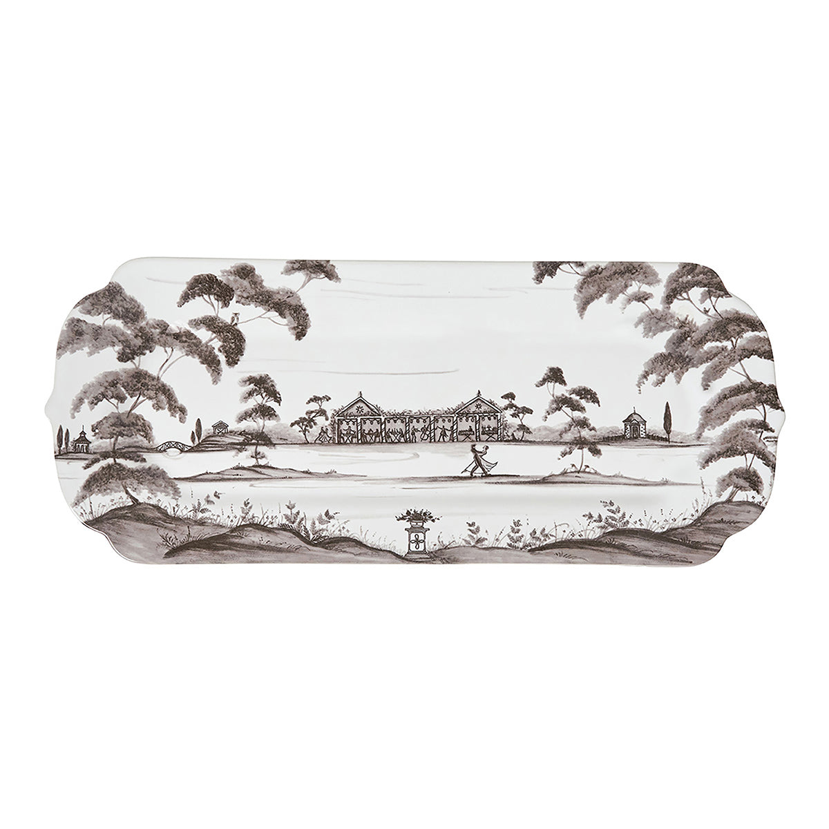 Country Estate 15" Hostess Tray Flint Grey