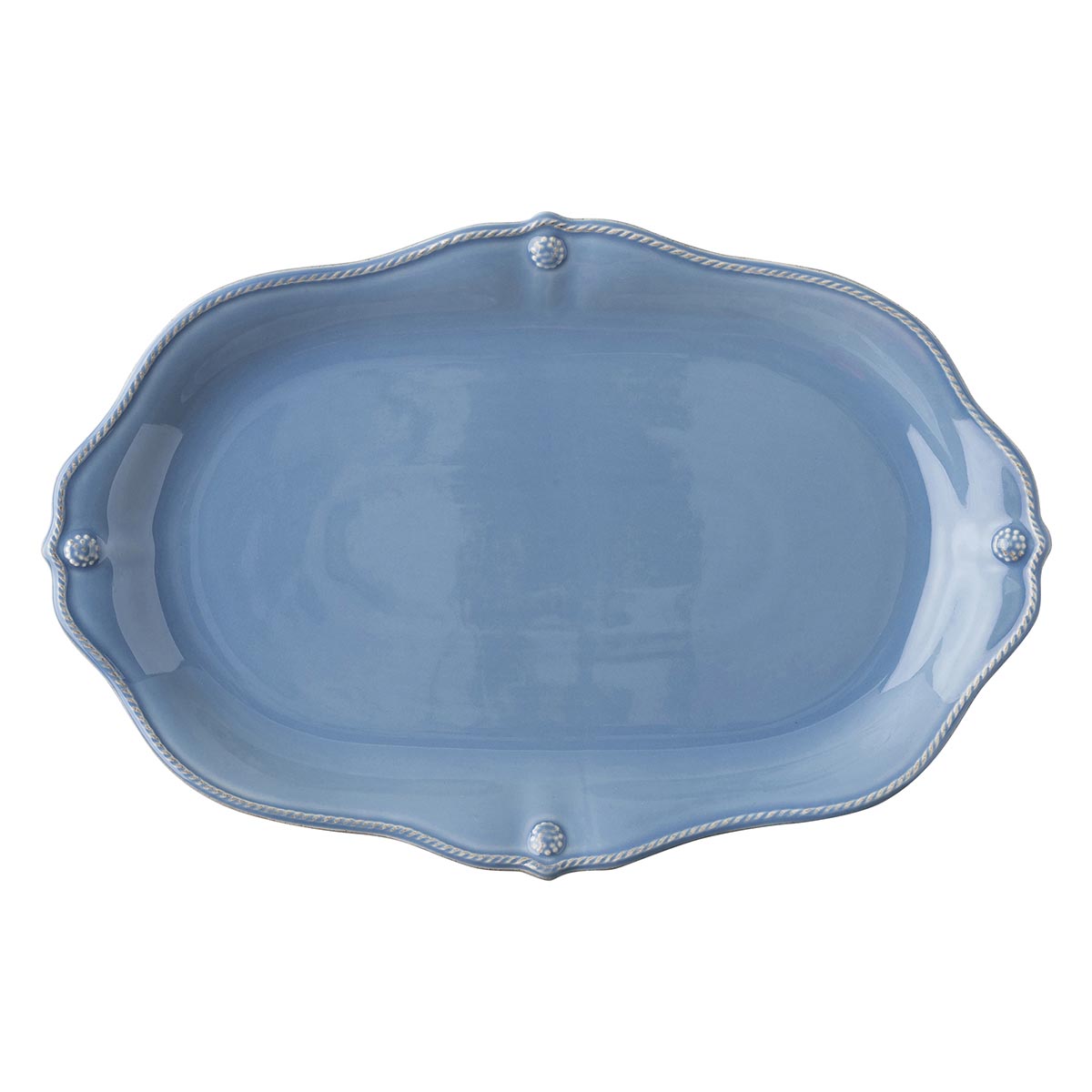Berry & Thread 16" Platter Chambray