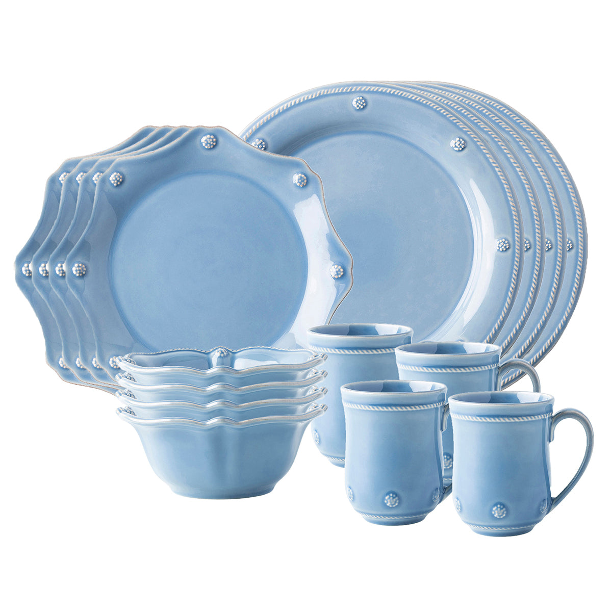 Berry & Thread Classic 16pc Place Setting Chambray