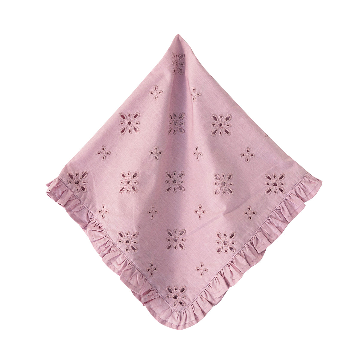 Eyelet Napkin - Individaul Lilac