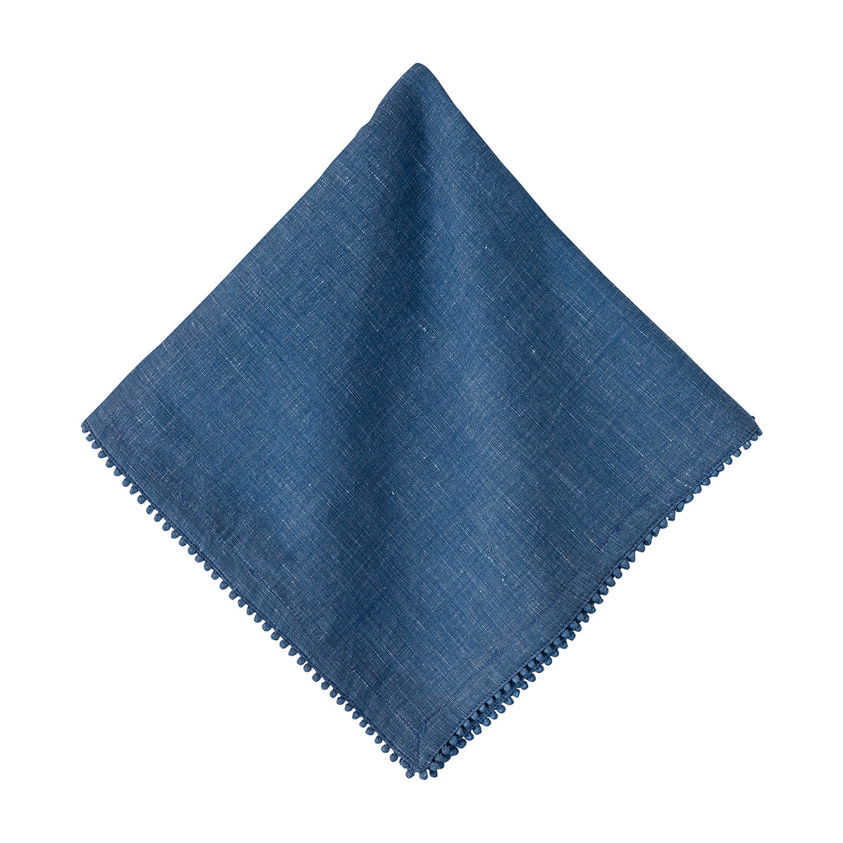Berry Trim Napkin Navy Single