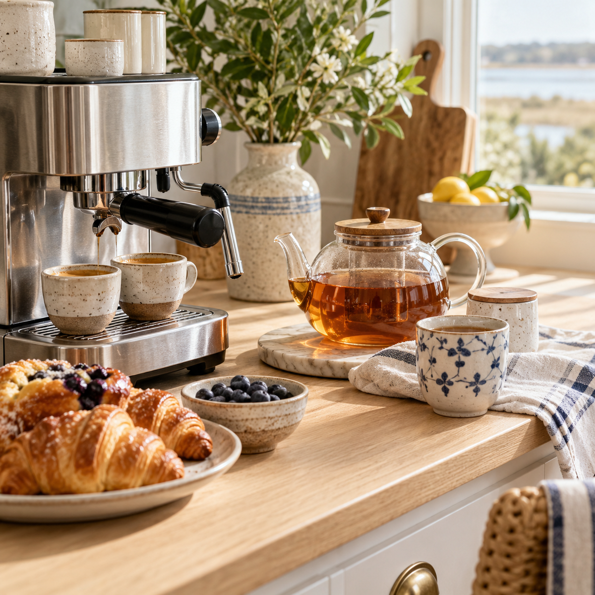 Coffee, Espresso & Tea lifestyle scene at Le Cookery
