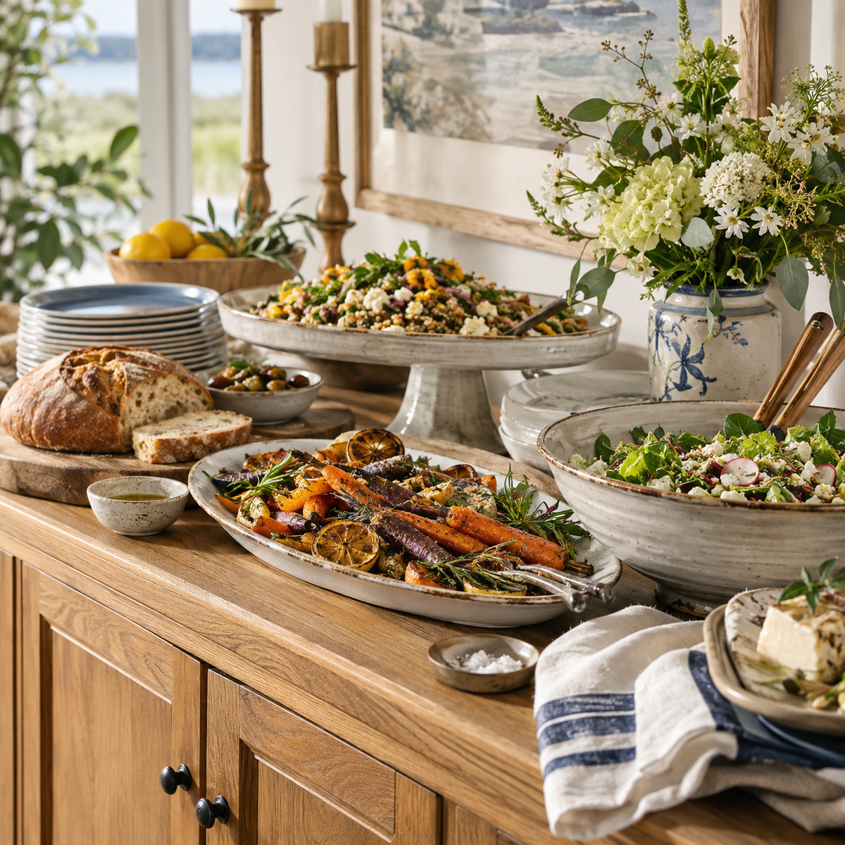Serveware lifestyle scene at Le Cookery