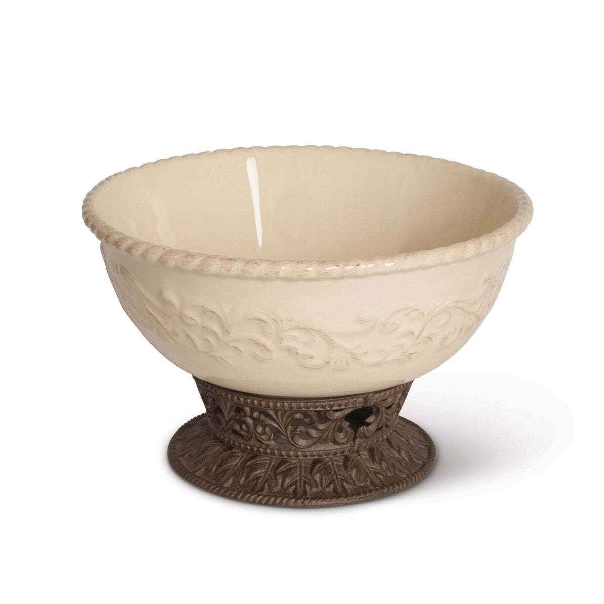 Belle Rive Stoneware Bowl on Base