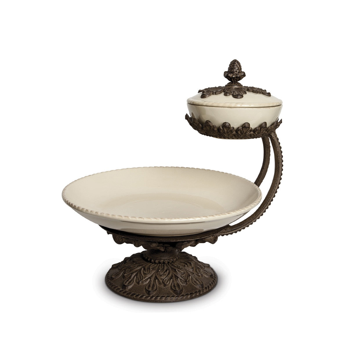 Belle Rive Stoneware Chip and Dip Server