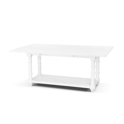 Daufuskie Drop Leaf Table, Whitewash