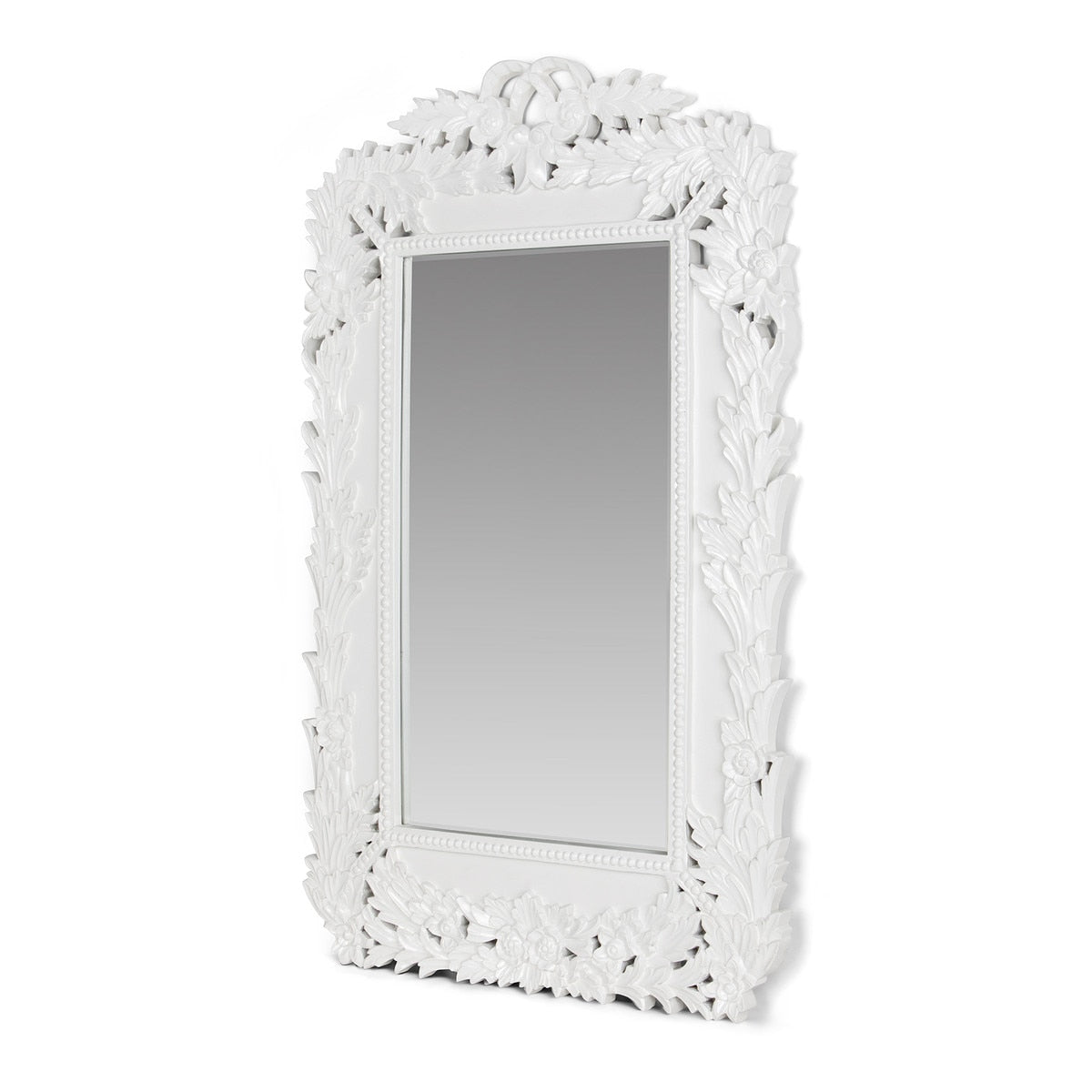 Laurel Belle Mirror, White