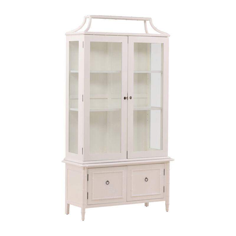 Emmeline White Display Cabinet