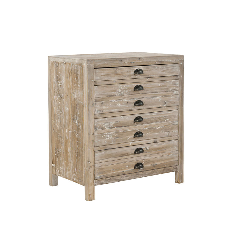 Chantal Small Apothecary Chest — Whitewashed Elm