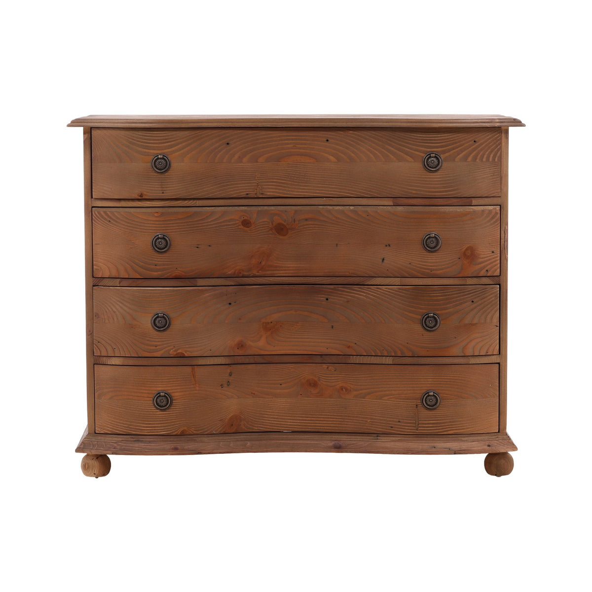 Bellefontaine Bowfront Chest — Brown