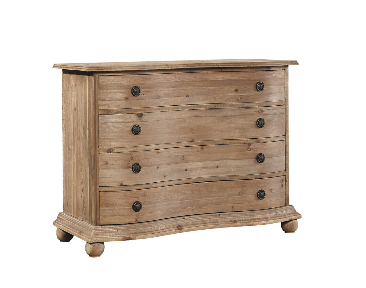 Bellefontaine Bowfront Chest — Light Natural