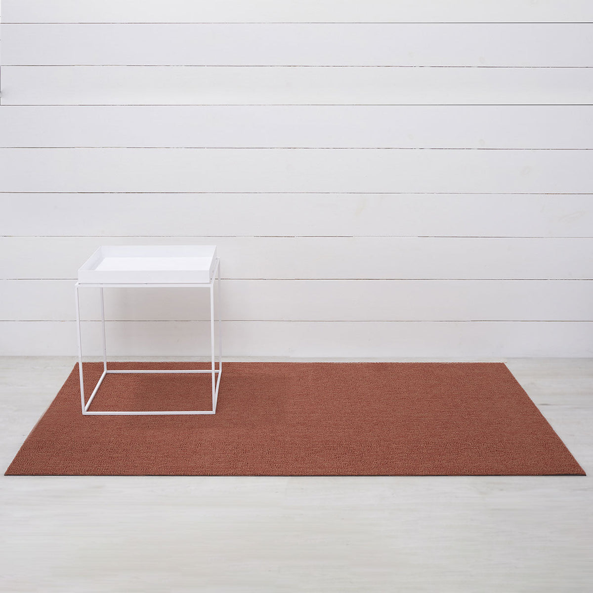 Heathered Shag Mats - Burnt Coral