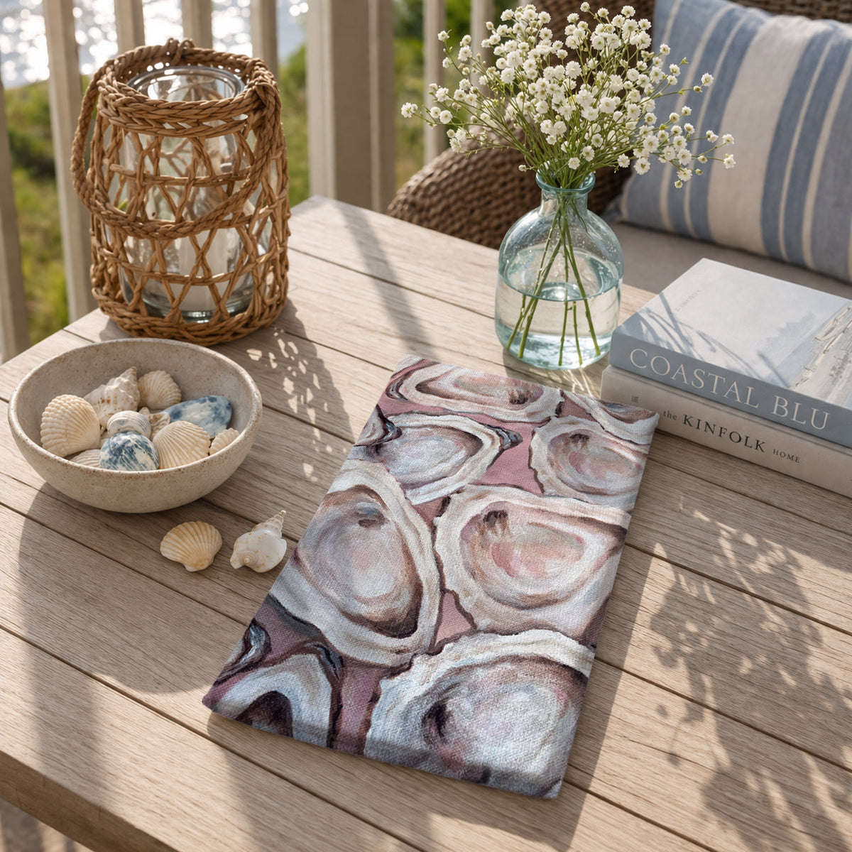 Blush Oyster Tea Towel — photo 5