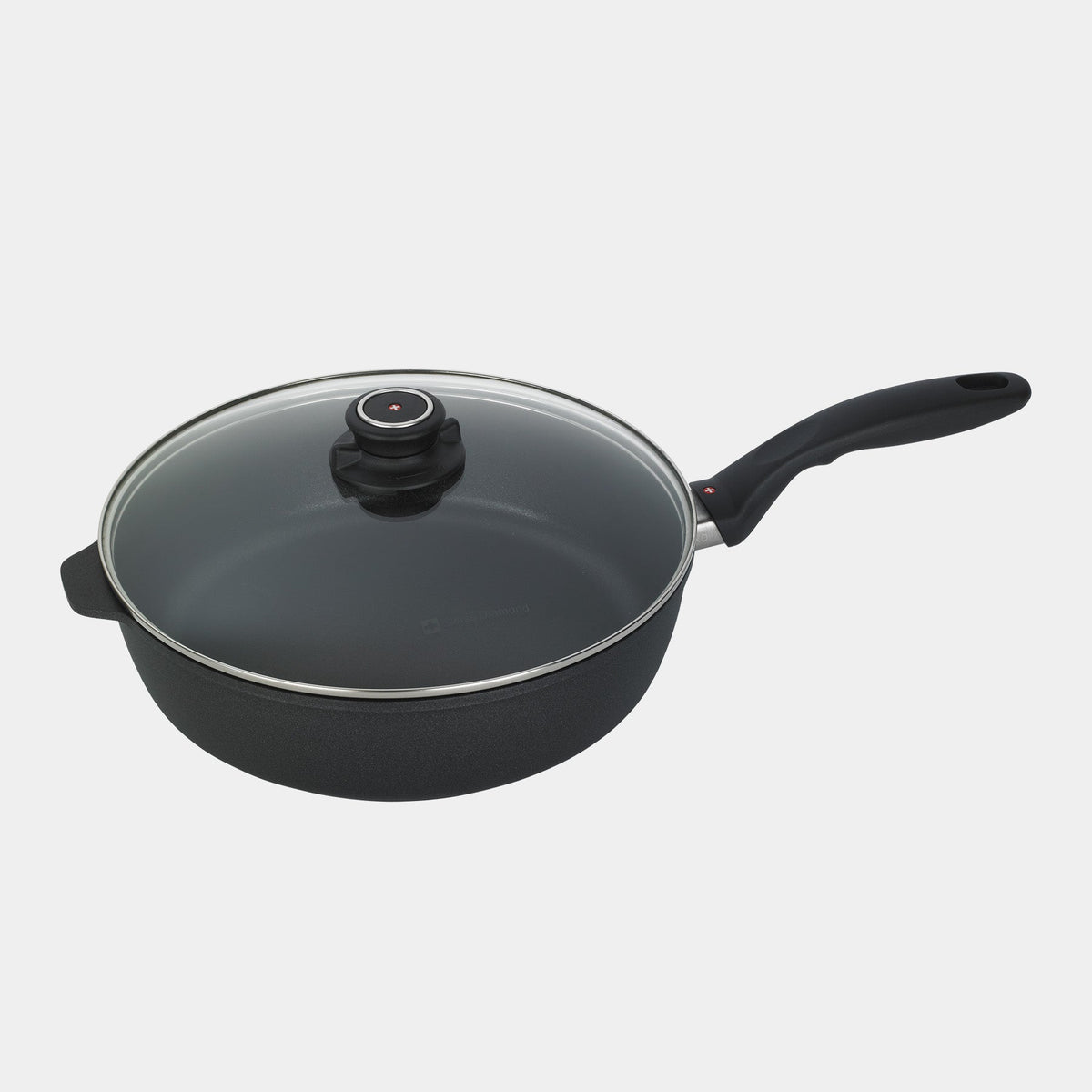 Swiss Diamond XD Nonstick Saute Pan with Glass Lid - Induction — 4.3 qt