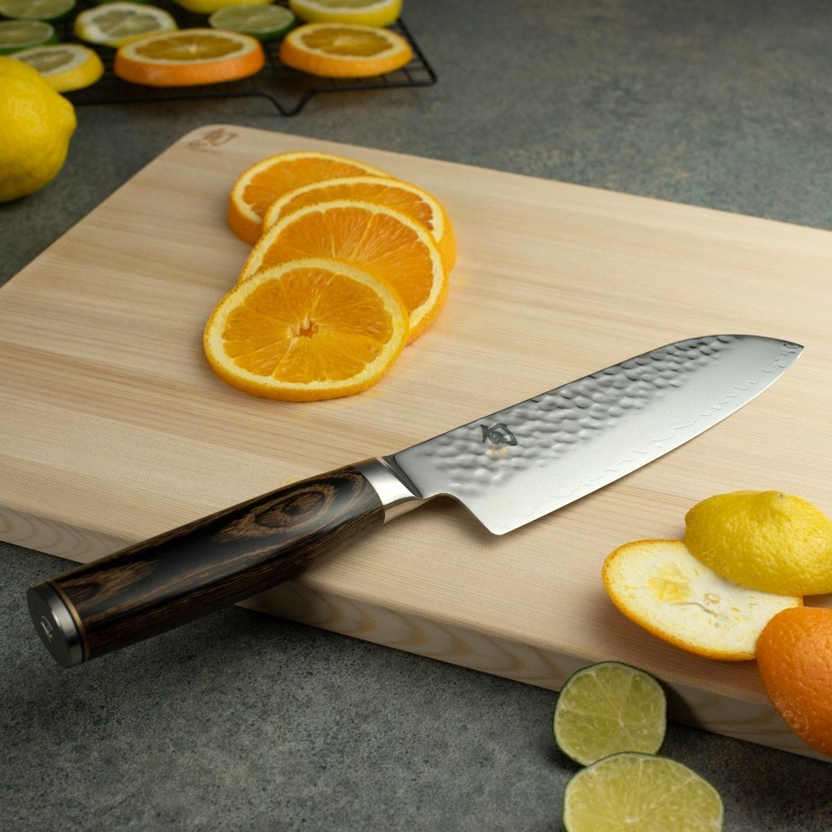 Shun Premier Blonde 7" Santoku — Walnut