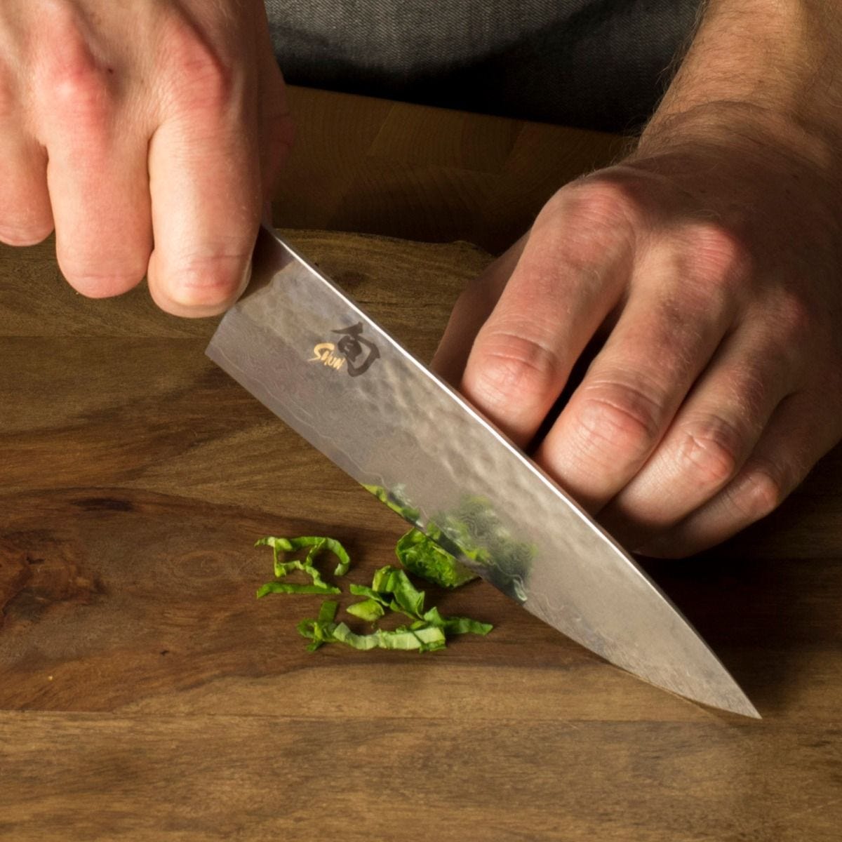 Shun Premier Blonde 6" Chef's Knife — Walnut