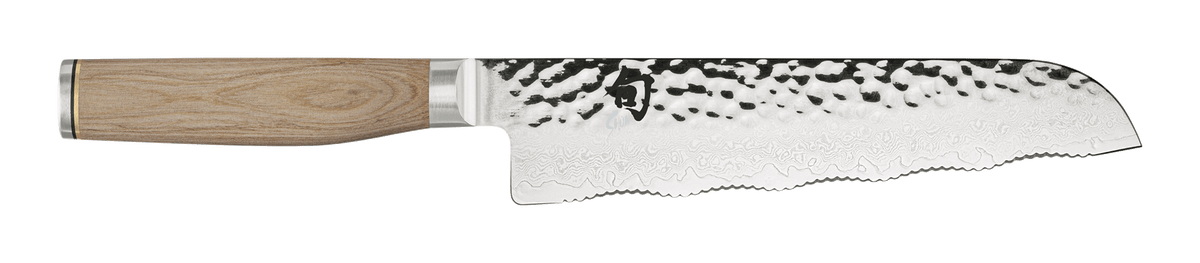 Shun Premier Blonde 7" Master Serrated Utility Knife — Blonde