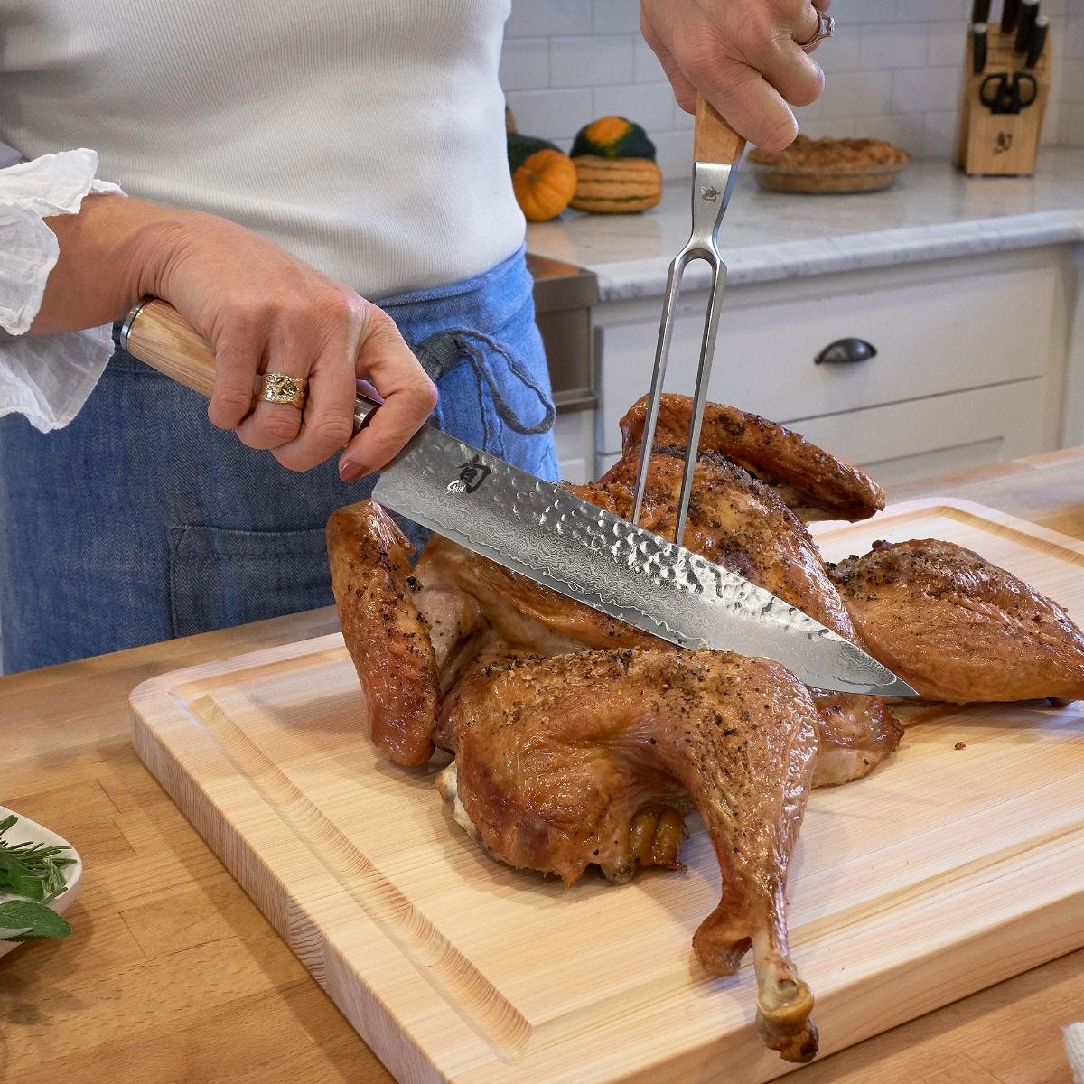 Shun Premier Blonde 2-Piece Carving Set — Blonde