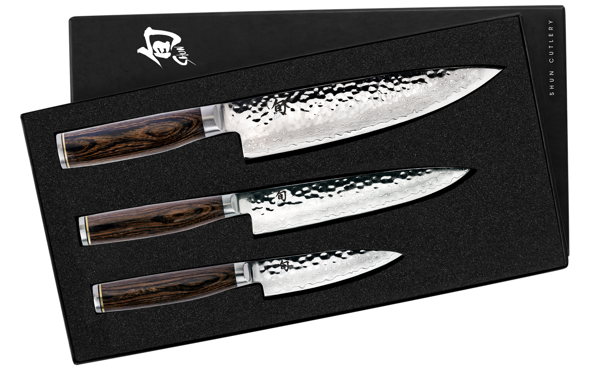 Shun Premier Blonde 3-Piece Starter Set — Walnut