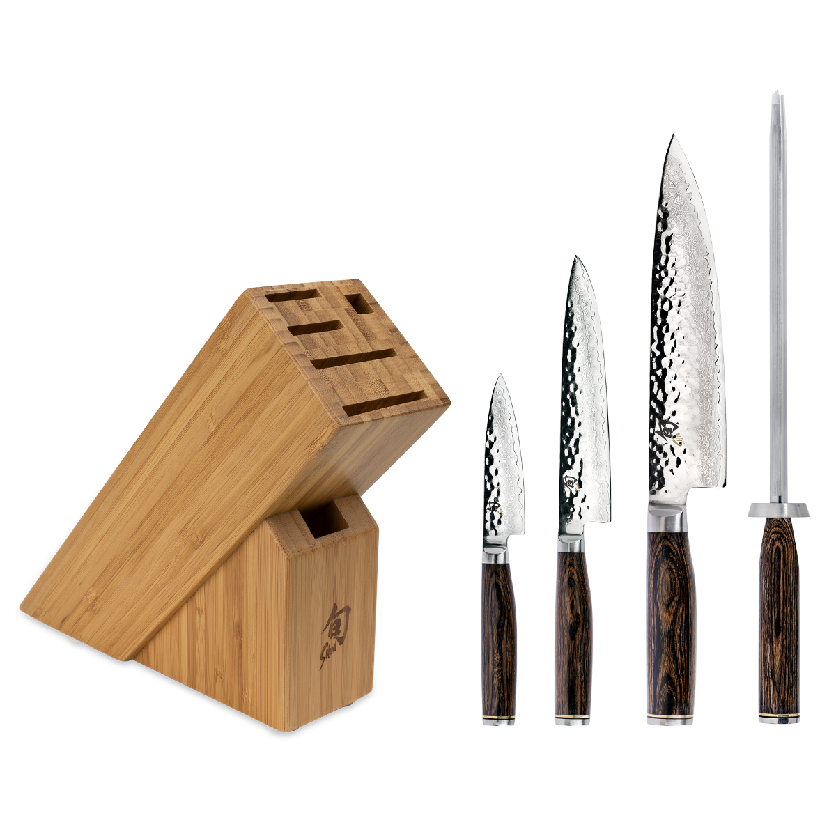 Shun Premier 5-Piece Starter Block Set — Walnut
