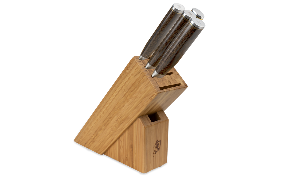 Shun Premier 5-Piece Starter Block Set — Walnut