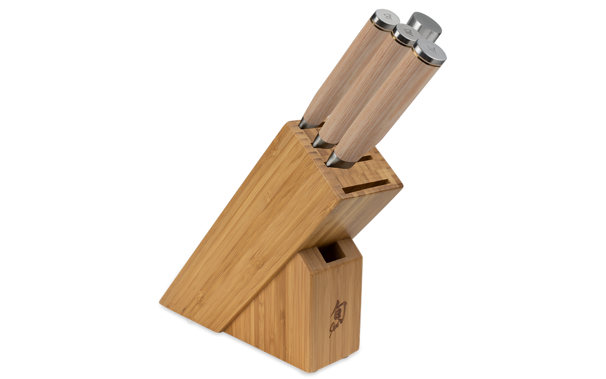 Shun Premier Blonde 5-Piece Starter Block Set With Slimline Block — Blonde