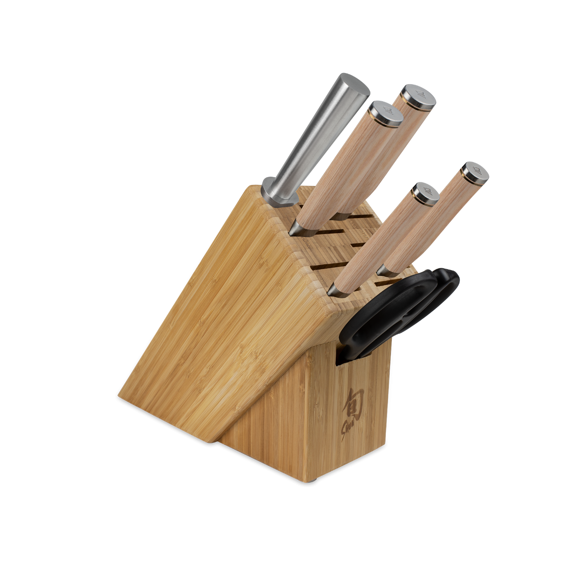 Shun Premier Blonde 7-Piece Essential Block Set — Blonde