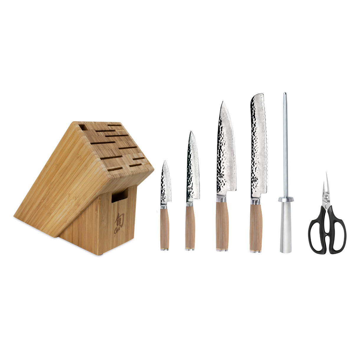 Shun Premier Blonde 7-Piece Essential Block Set — Blonde