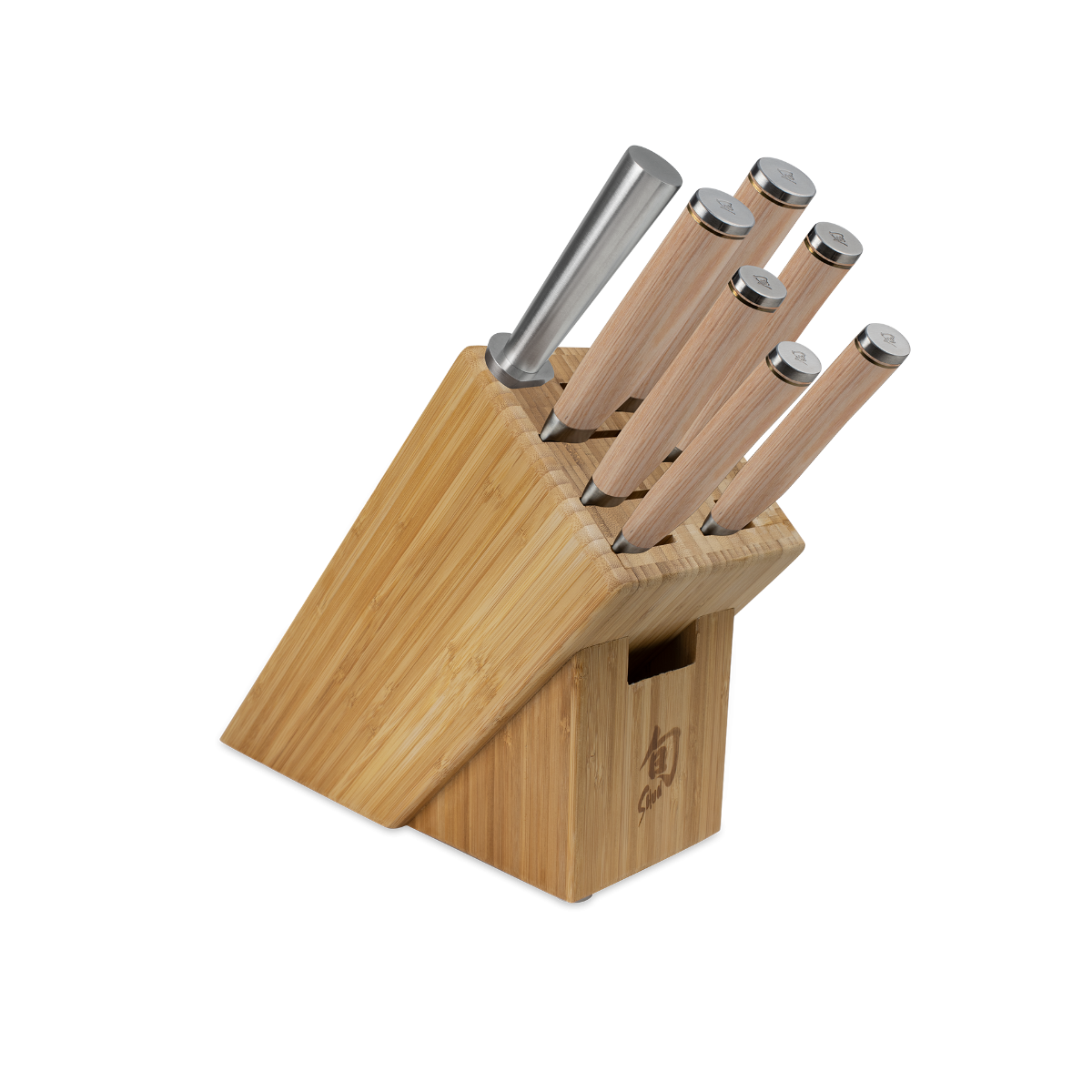 Shun Premier Blonde 8-Piece Professional Block Set — Blonde