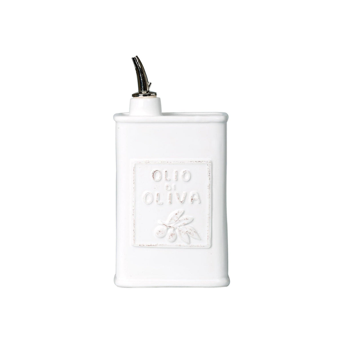 Lastra Olive Oil Can White