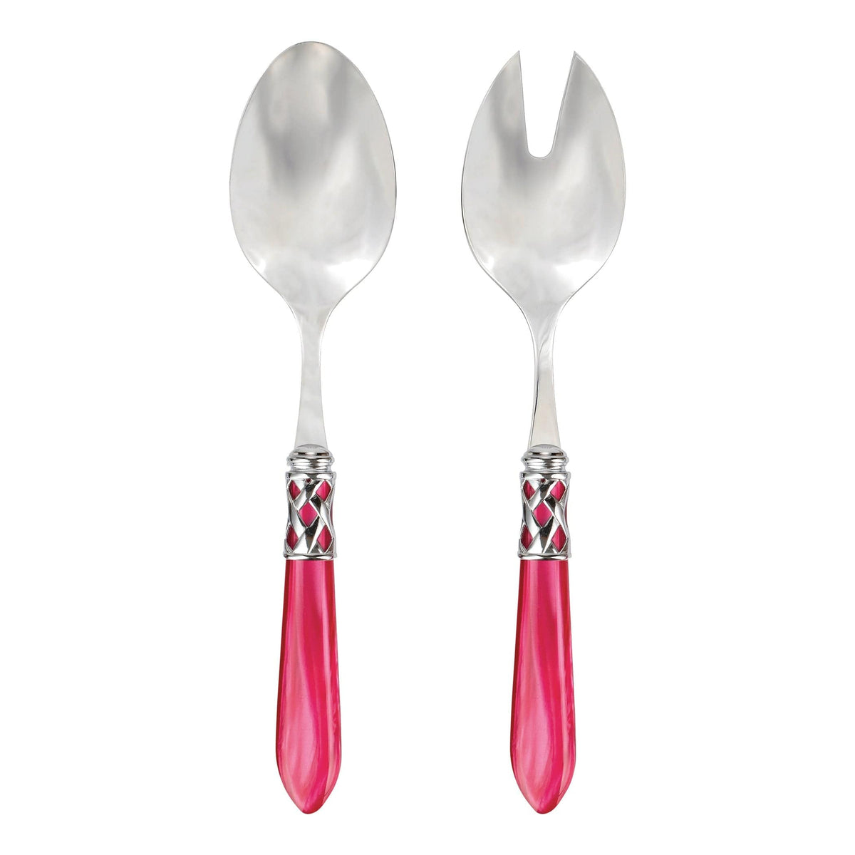 Aladdin Brilliant Salad Server Set Raspberry