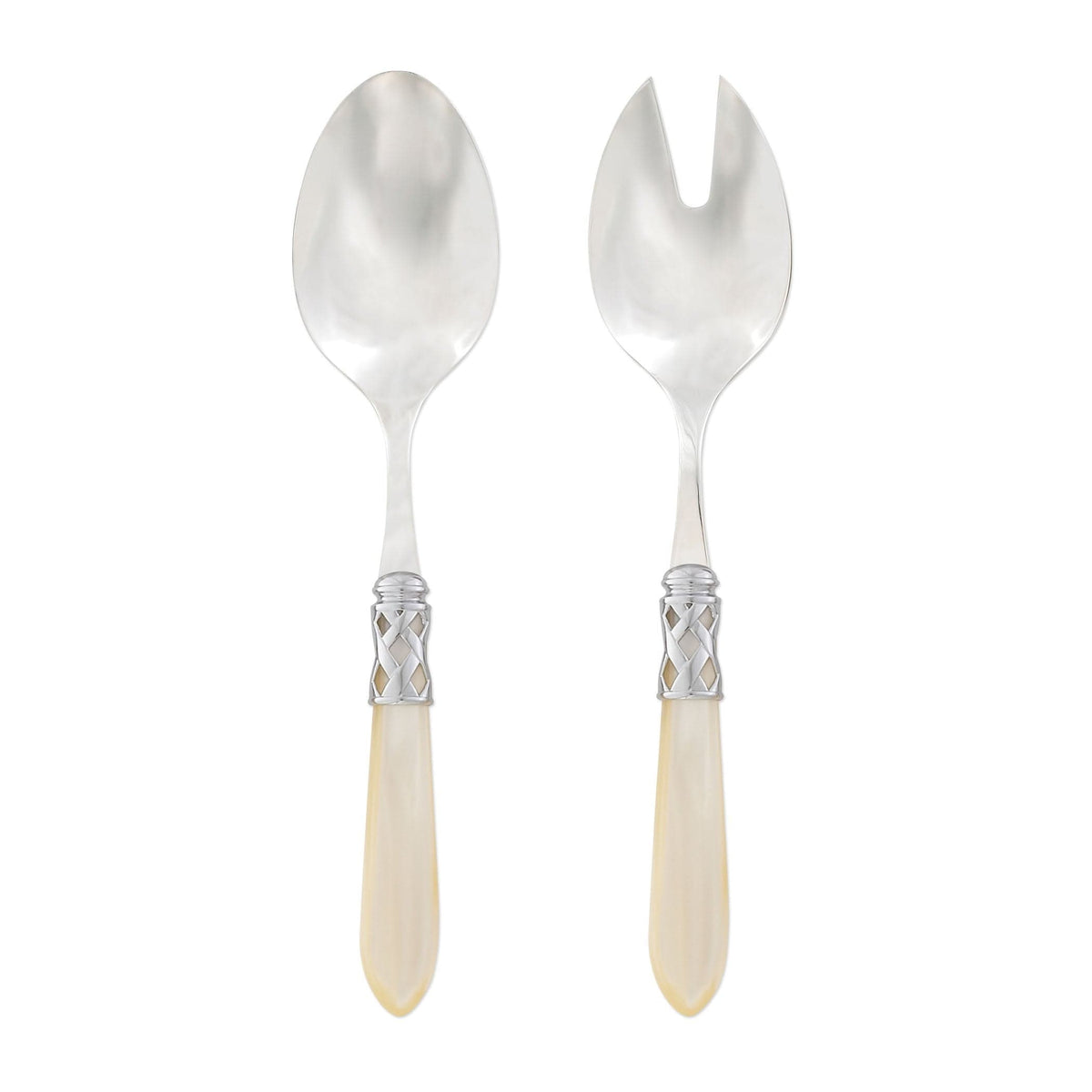 Aladdin Brilliant Salad Server Set Ivory