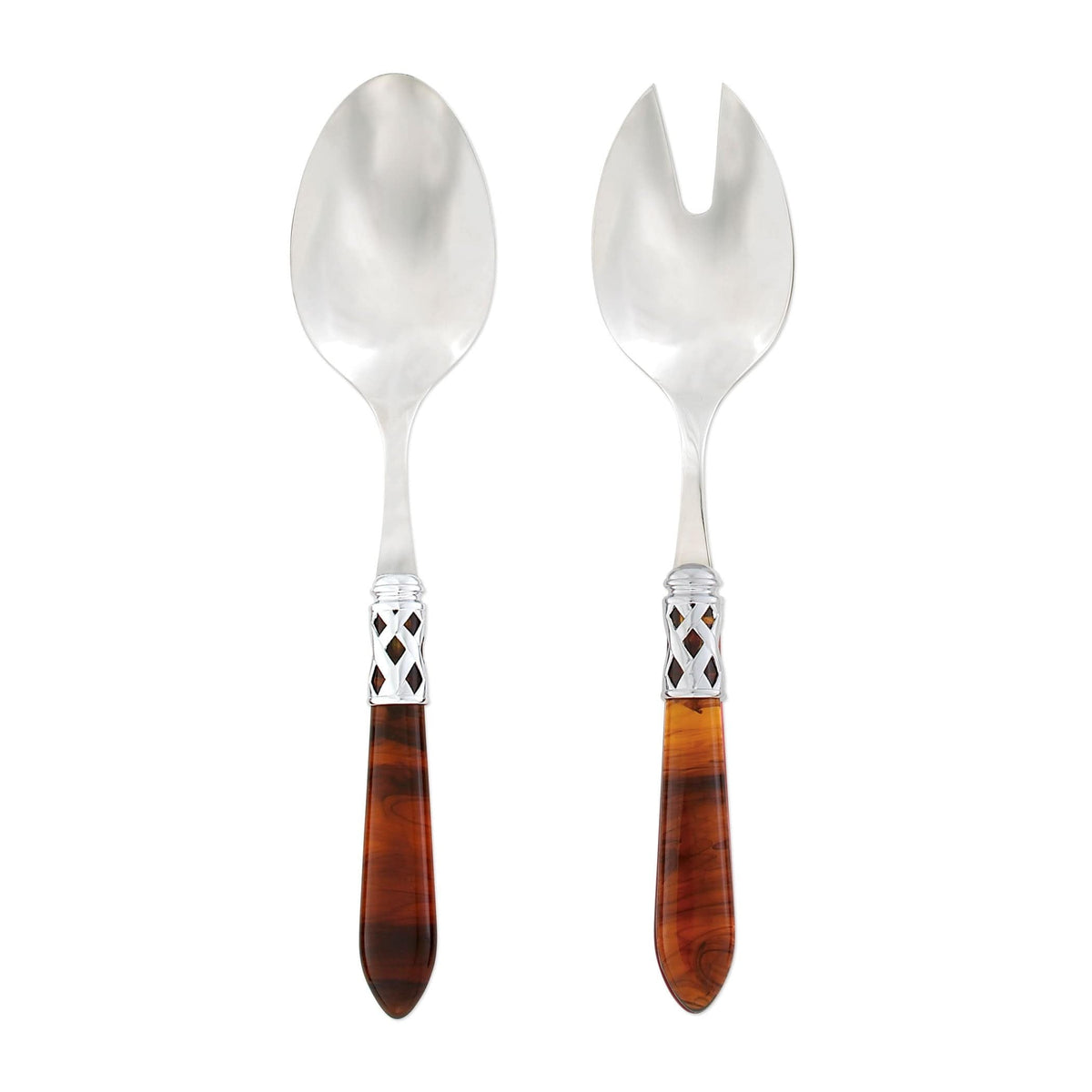 Aladdin Brilliant Salad Server Set Tortoiseshell