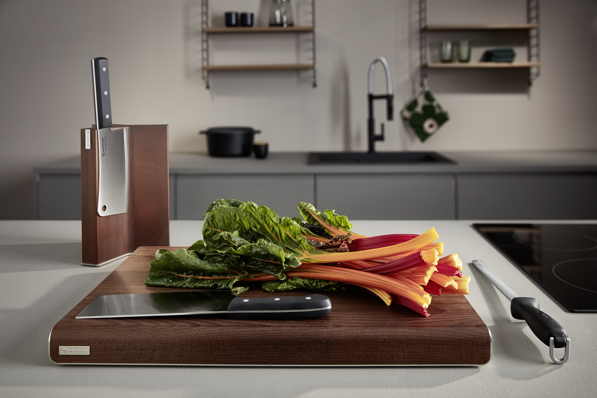 Wusthof Heat-Treated Beech and Stainless Steel Cutting Board