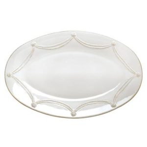 Juliska Berry and Thread Large Oval Platter - White